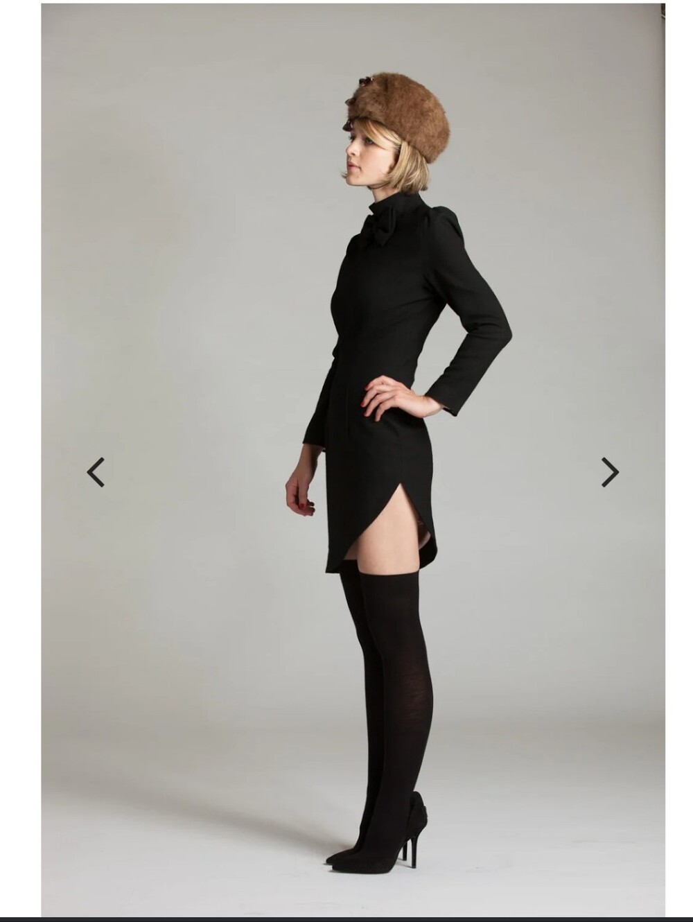 L'ecole Des Femme Side Slit Bond Dress